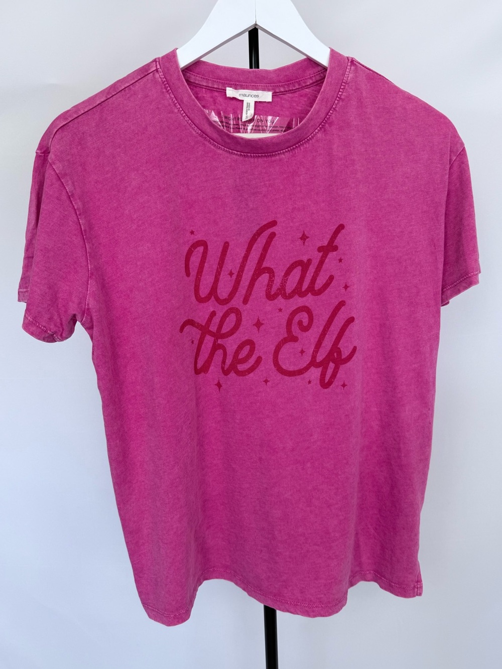 Maurices Bright Fuchsia Graphic Tee